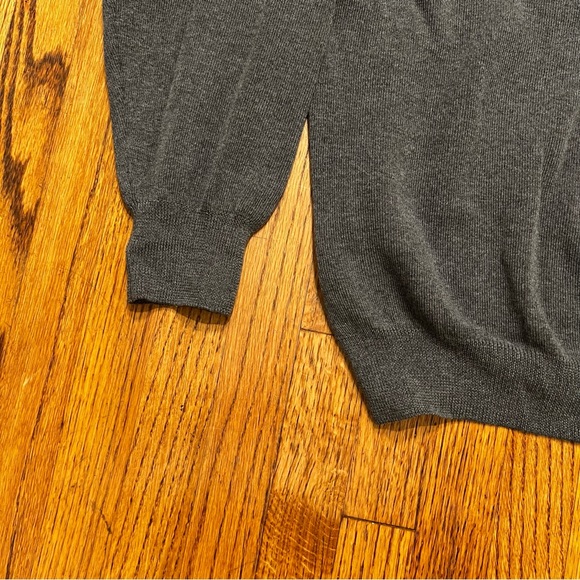 Faconnable Gray Merino Wool Crewneck Sweater XL - Picture 5 of 6